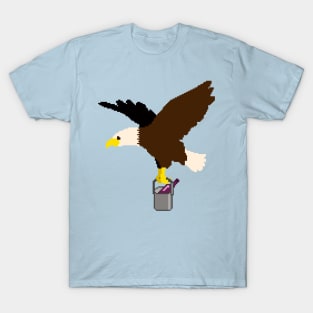 Eagle delivering a bottle of wine T-Shirt